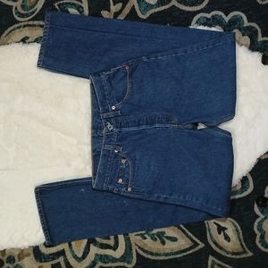 Vintage Levis 501xx high rise dark wash straight leg jeans